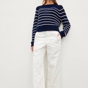 Velvet Mya Cotton Canvas Pant - Sleet - New with tags